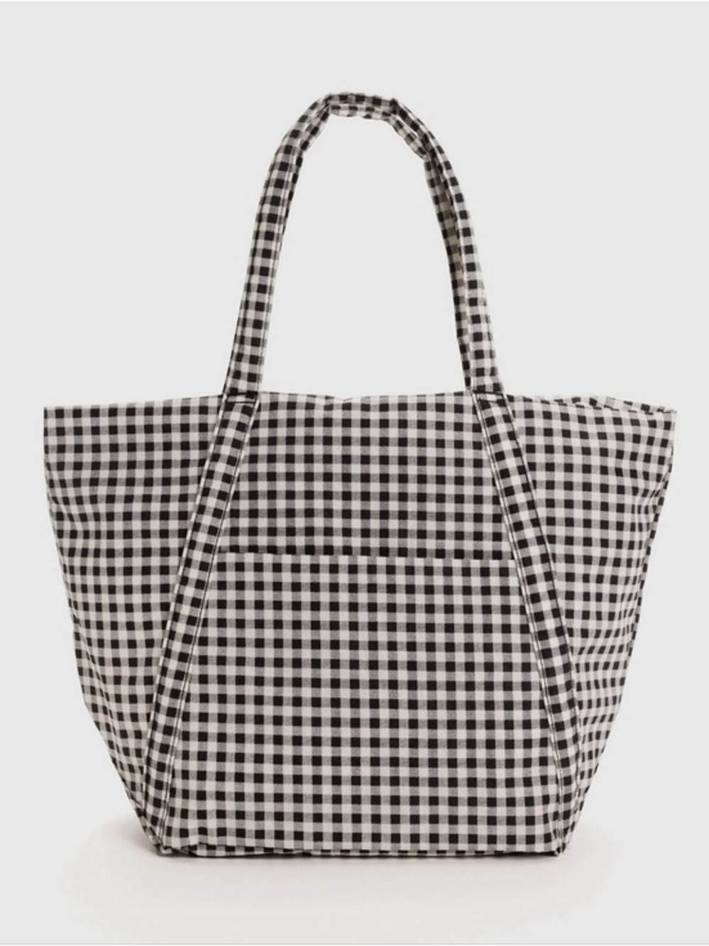 Baggu gingham cloud bag with detachable pouch